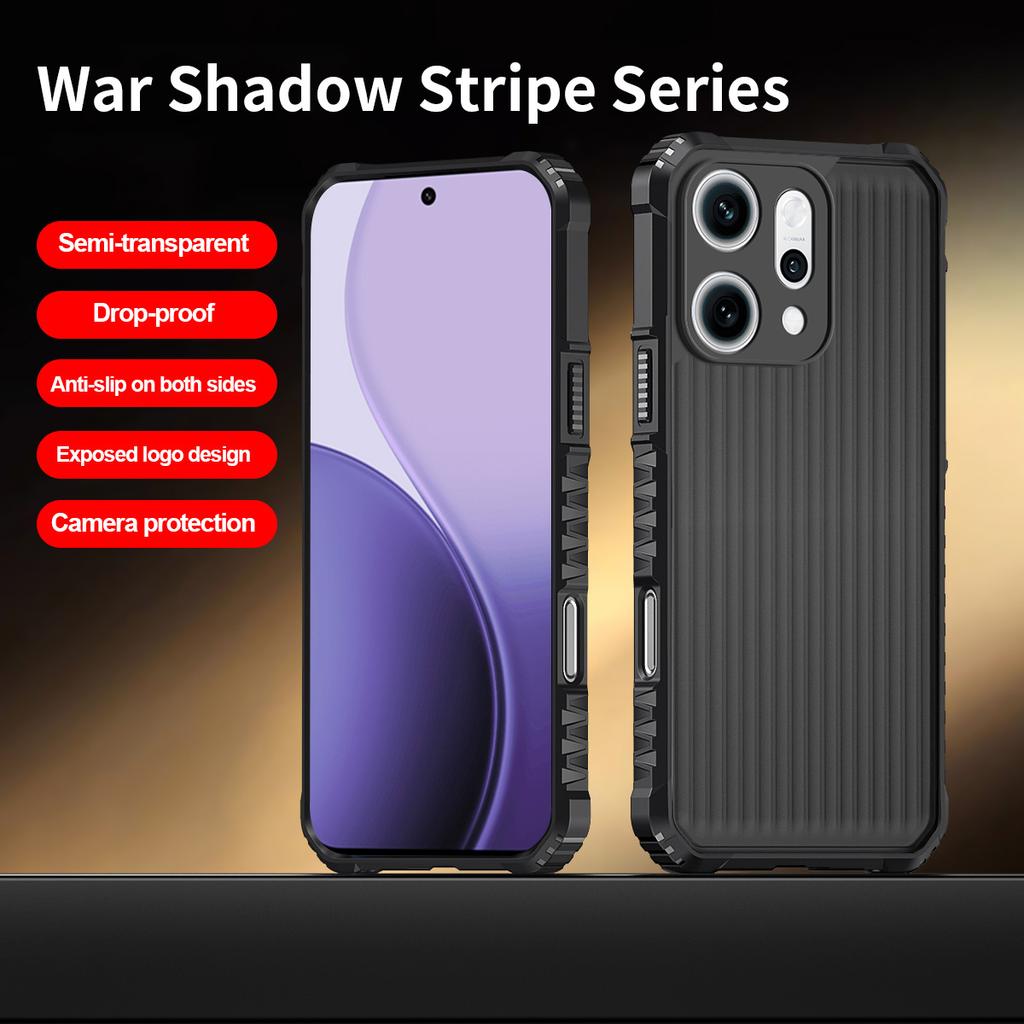 Armor Shockproof Phone Case For OPPO Reno 14 Pro 13 12F Hard Back Protective Cove