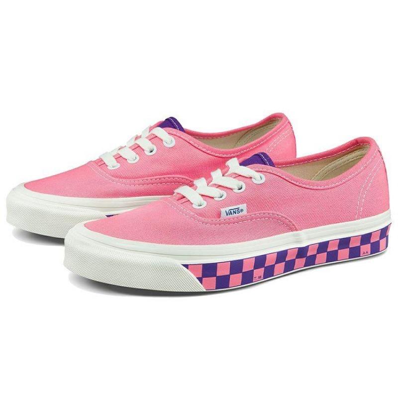 Vans Style 44 unisex checkered trendy versatile casual low-top skate shoes purple pink VN0A54F241K