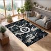 Brentford Football Print Crystal Velvet Rug, Comfortable Water Absorbent Non Slip Indoor Floor Carpet