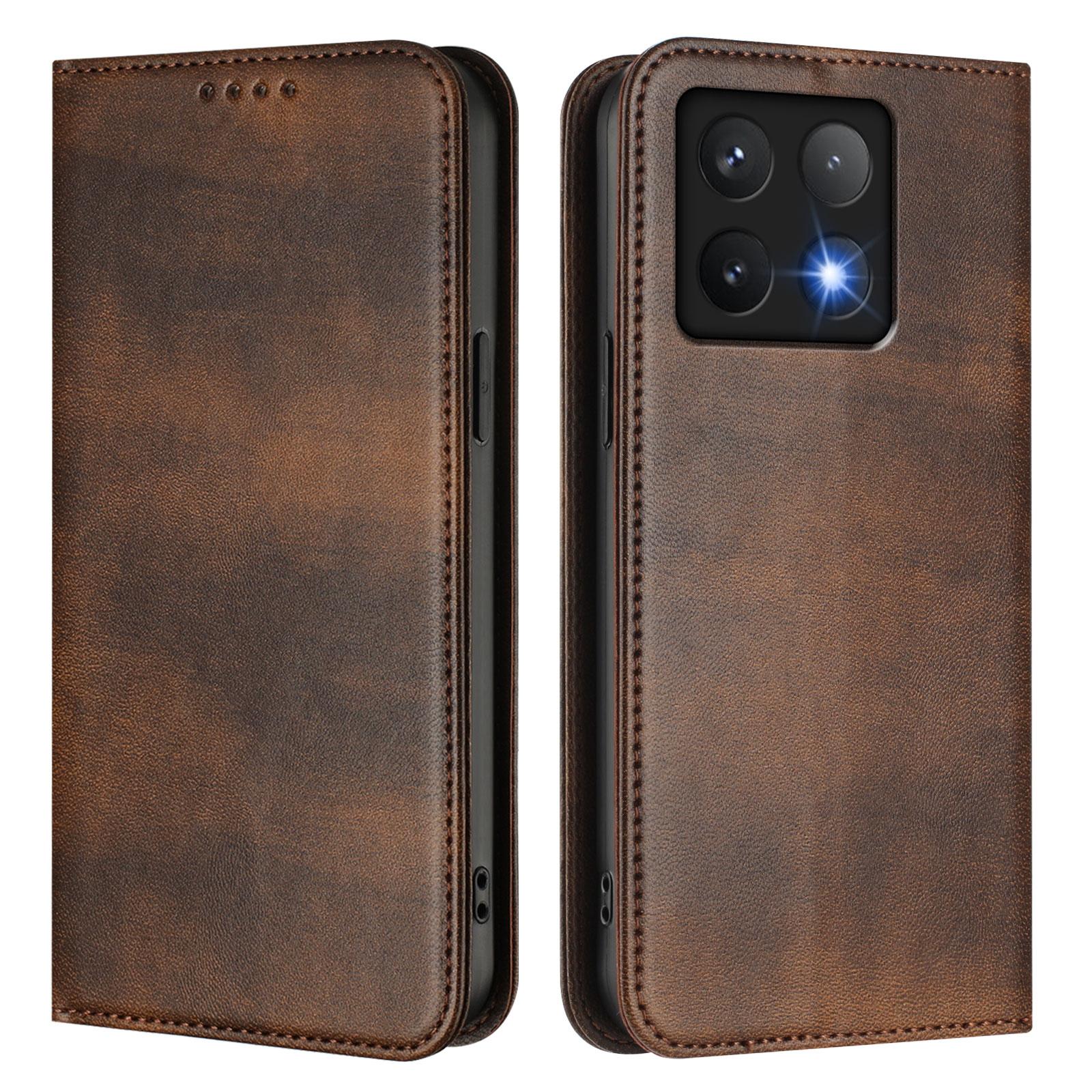 Case For Phone Yulin-003 Vintage Leather Case For Xiaomi Poco M7 Pro 5G X7 F7 X3 Nfc X5 X6 F5 F6 Pro F7 F8 Ultra Card Holder Flip Wallet Book Cover Funda