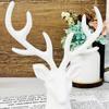 Deer Silicone Mold Deer Head Christmas Plaster Molds 3D Deer Head Shape Cake Topper Mold 3D Mould For Fondant Candy Cupcake