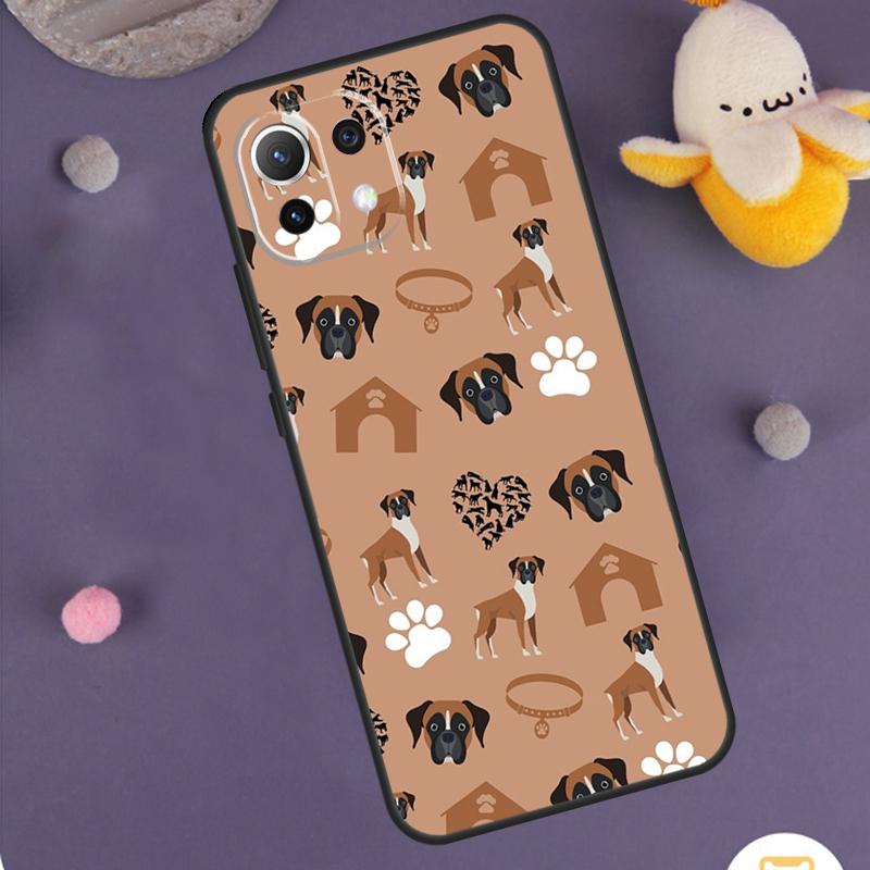 Boxer Dog Case For Xiaomi 15 Ultra 14 13T 14T 15T 17 Pro Max POCO F8 Ultra F5 F6 F7 X5 X6 X7 Pro Cover