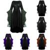 2024 Trendy Women's Halloween Role Play Skeleton Wrap Dress Long Skirt With Unique Patterns