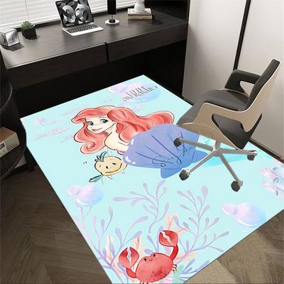 1 stuks Kleine Zeemeermin Tapijt Kantoortapijt Buitentapijt Woondecoratie Vloerkleed Festival Cadeau Kantoorstoel Tapijt