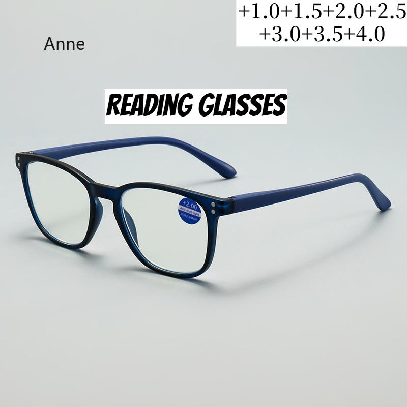 Anti-Blaulicht-Computerbrille für Männer und Frauen, Blaulicht-Beschichtung, Gaming-Brille, Presbyopie-Brille, Dioptrien +1,0 1,5 2 2,5 4,0