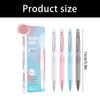 4PCS Ergonomic Pens for Exam Writing Smooth 0.5mm Tip Dark Ink School Office Supplies Night Visibility Design