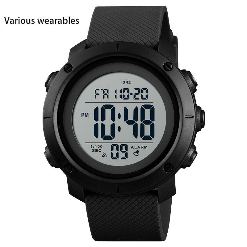 

Обратный отсчет Мужские студенческие электронные часы мужские многофункциональные спортивные часы с двойным дисплеем