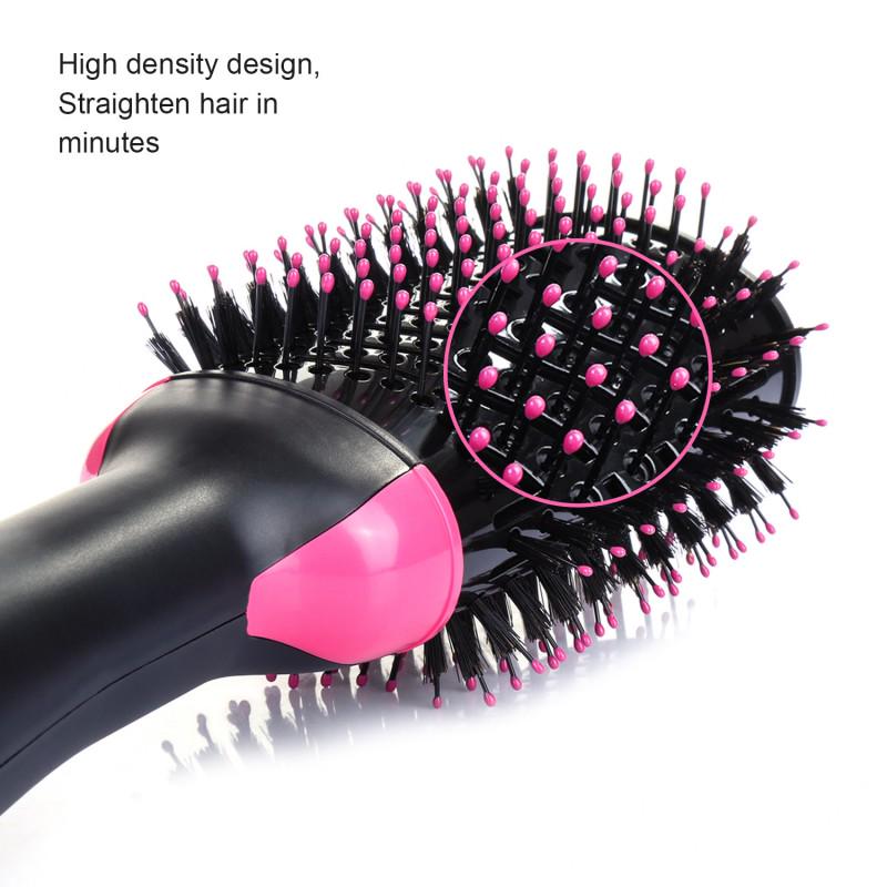 Hot Air Brush One Step Hair Dryer & Volumizer Hair Dryer Brush Negative Ion Generator For Straightening & Curling Hot Air Paddle