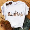 Mode Druck T-shirt Kawaii Melanin T Shirt Frauen Lustige Schwarz Afrikanische Lockige Haare Mädchen Graphic Tees Ästhetischen T-shirt Weibliche Unisex
