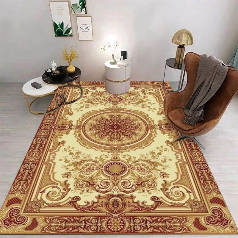 Böhmisch Persisch Großer Flächenteppich Weich Rutschfest Abriebfest für Innen- und Außenmatten Wohnzimmer Schlafzimmer Leicht zu Reinigen