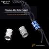 Titanium Alloy & Zirconium Pendant: Knife-Shaped EDC Paracord & Fidget Spinner Accessory