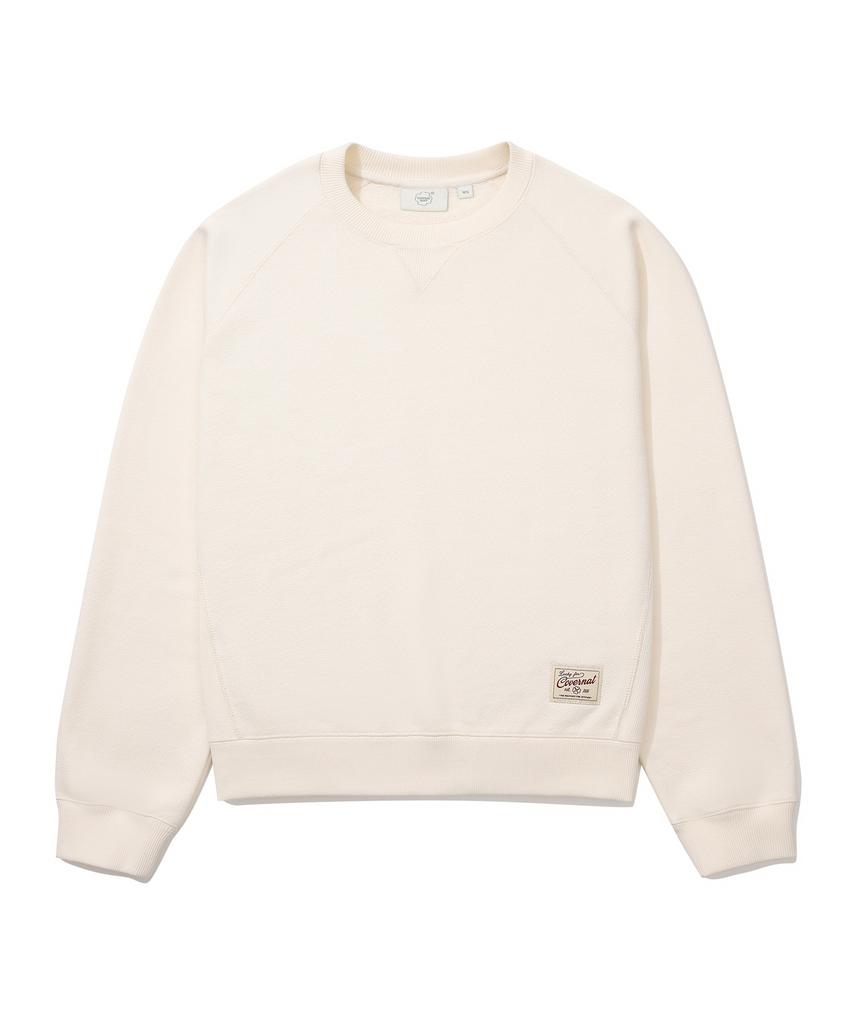 COVERNAT WOMAN Oversized Raglan Heavy Terry Sweatshirt Ivory