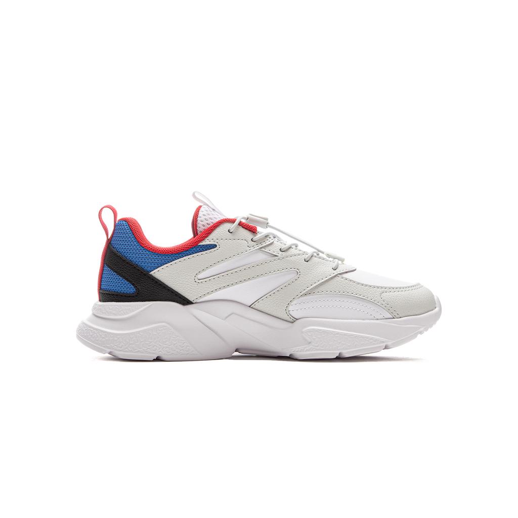 Li Ning Kids Sports Lifestyle Series Fashion Comfortable Durable Low-Top Casual Shoes Kids Sneaker Light-Grey YKCU210-5