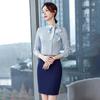 Trueman Women's Professional Long-Sleeve Bow Tie Shirt