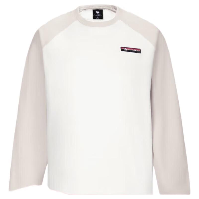 Camel Fleece-Lined Crewneck Sweatshirt
