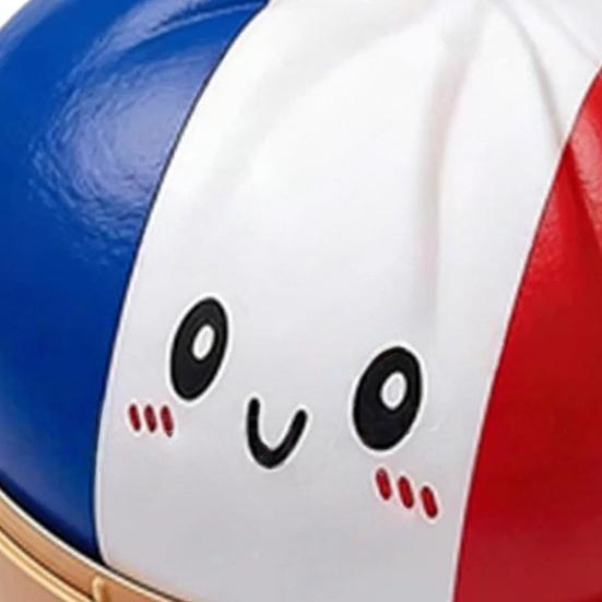 Cartoon Expression Dumpling Toy Stress Relief Flag Theme Steamed Bun Squeeze Fidget Toy Hand Relaxation Decompression Tool