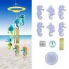 Diy Hippocampus Wind Chime Crystal Epoxy Mold Keychain Pendant Wall Hanging Curtain Wind Chime Mirror Silicone Mold