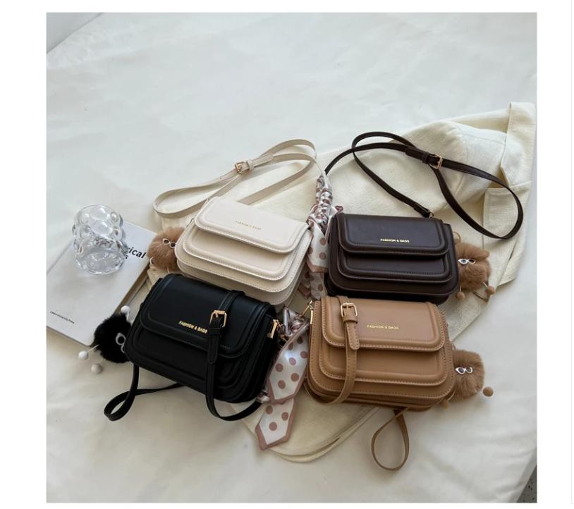 Leather Shoulder Bag Purse for Women - Fashion Crossbody Bags Underarm Bag Small Square Satchel Handbag