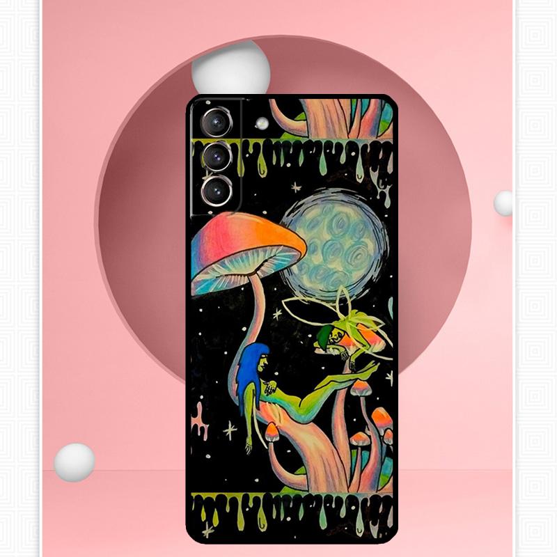 Psychedelic Mushrooms Florals Case For Samsung Galaxy S25 Ultra S25 FE S20 S21 S22 S23 Plus S9 S10 S24 Ultra Cover Funda