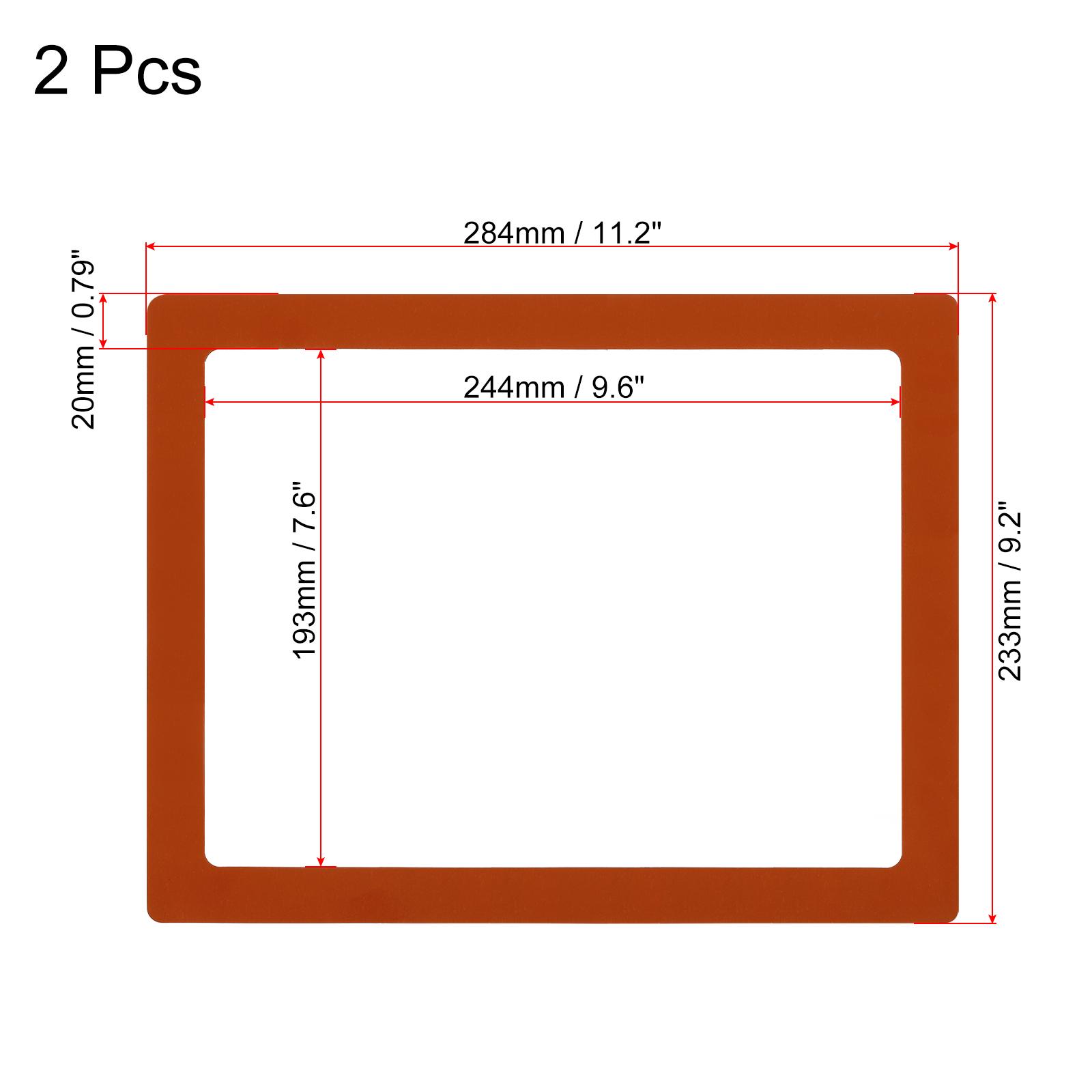 

Магнитная фоторамка, 2 шт. Магнитная фоторамка Держатель для фотографий Вмещает фотографии 8,5x11 дюймов для холодильника Металл Дом Офис оранжевый