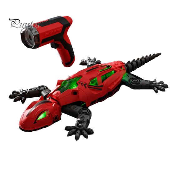 Children Climbing Gecko Toy Remote Control Toy, Red Light Tracking RC Sensing Crawling Lizard Robot, Walls & Ceilings Simulation Chameleon