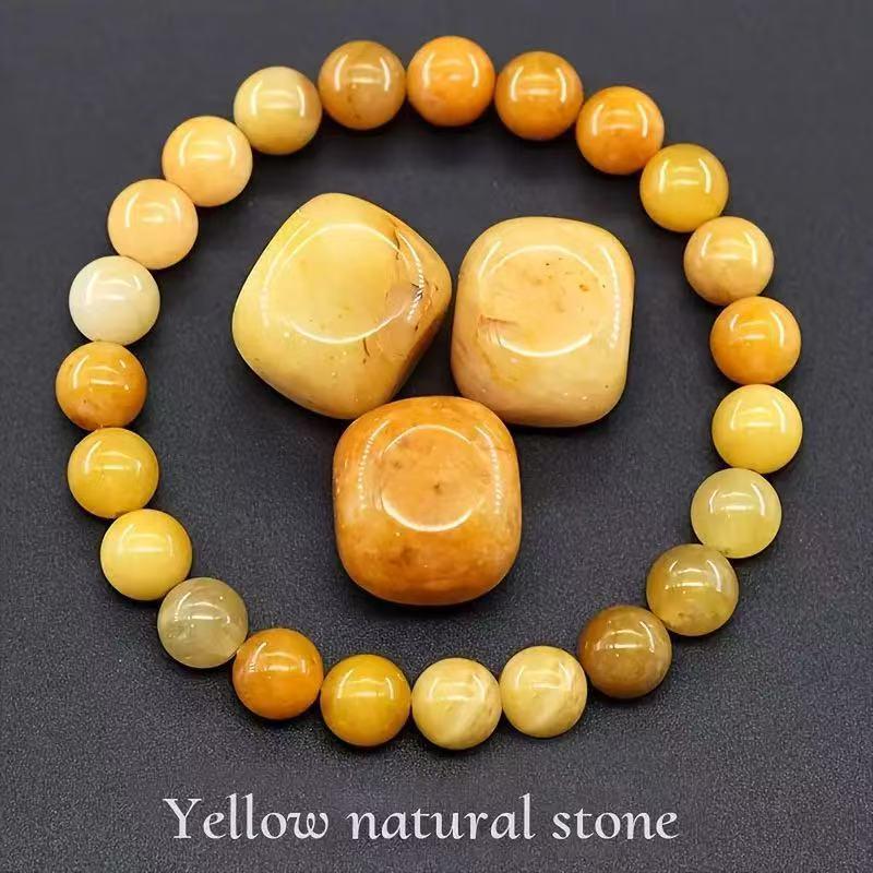 Green Aventurine Tiger's Eye Beaded Elastic Bracelet