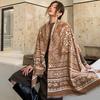 Women S Ethnic Style Faux Cashmere Scarf Warm Thick Travel Shawl