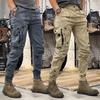 Cargohose für Herren Elastische Freizeithose Reißverschluss Mehrere Taschen Jogger
