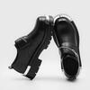 Thick Sole Big Head Metal Style Derby Shoes for Men Zipper Decorati Anti Kick Anti Slip Persalized Casual Youth Men Shoes