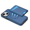 For iPhone 14 Case Compatible with MagSafe Detachable Card Holder Kickstand Leather Phone Back Cover