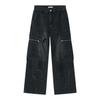 JYL Men's Flare Jeans Spring American Zip Straight High-Street Vibe Denim Pants