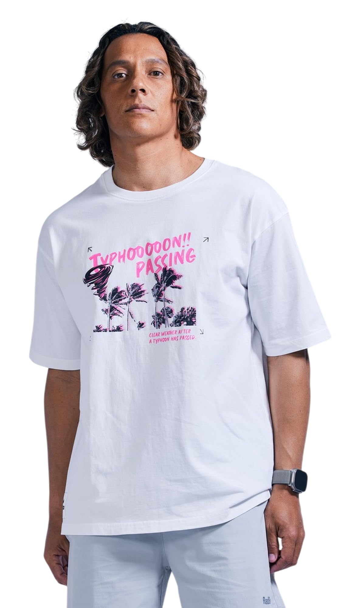 

Rad Blue Men s Short Sleeve Printed T-Shirt (Dry Silky Cotton) / Surf / 250216 WHITE