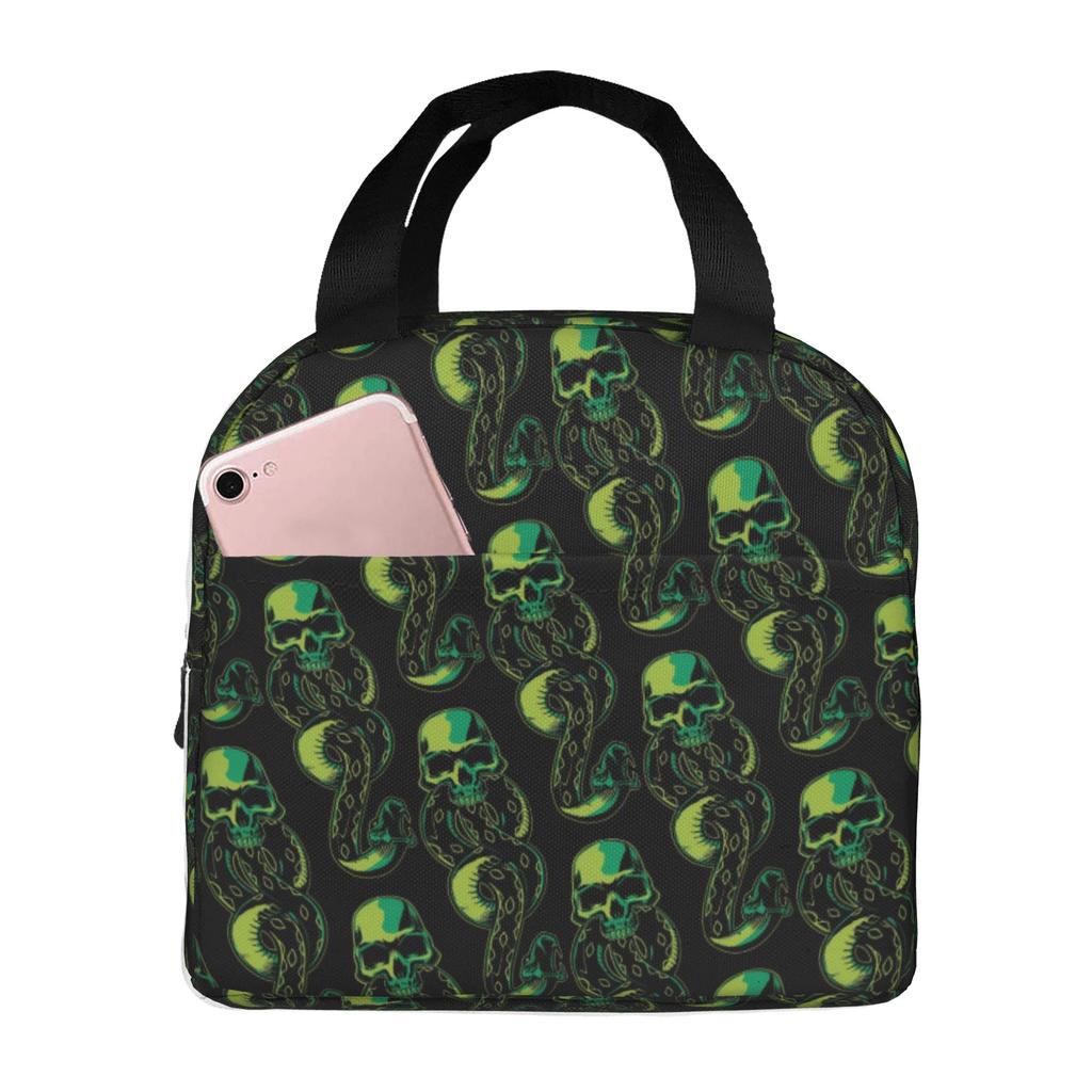 Custom H-Harryes Thermal Insulated Lunch Bag Women Men Witchcraft Portable Lunch Container for School Storage Food Box