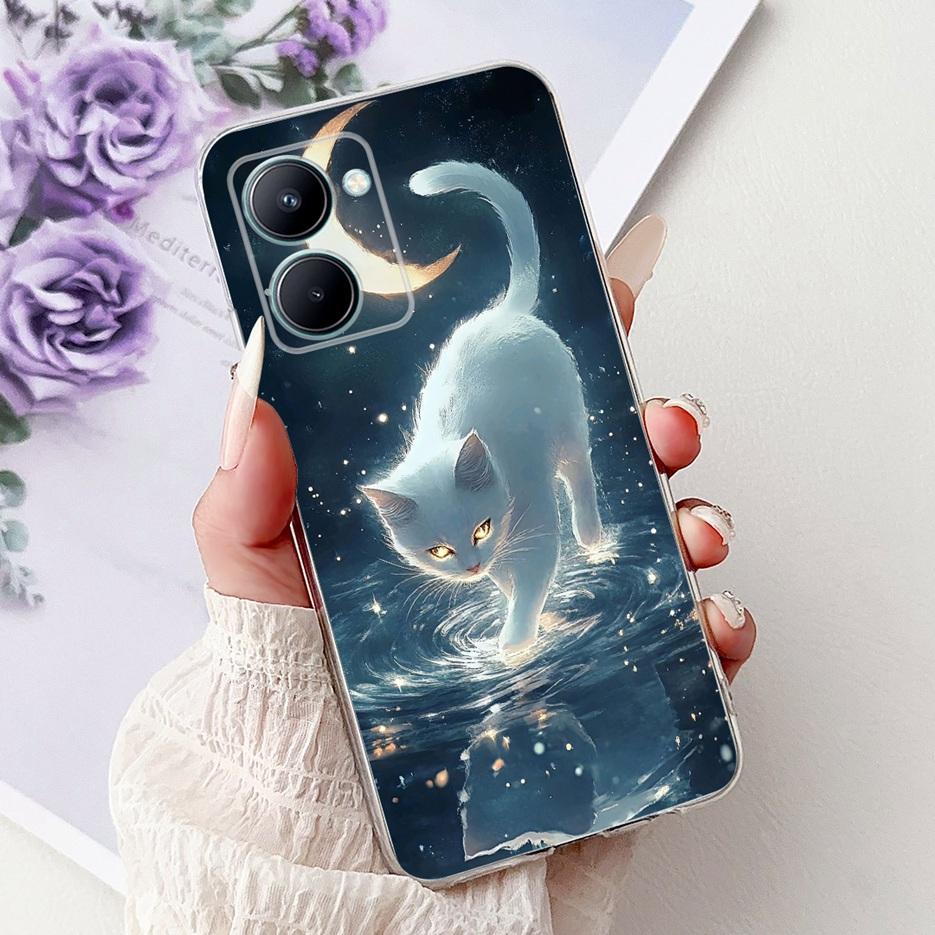 For Realme C33 2023 Case RMX3627 Colorful Flowers Painted Cover Soft Silicone Case For Realme C31 C 33 RealmeC31 RealmeC33 Shell