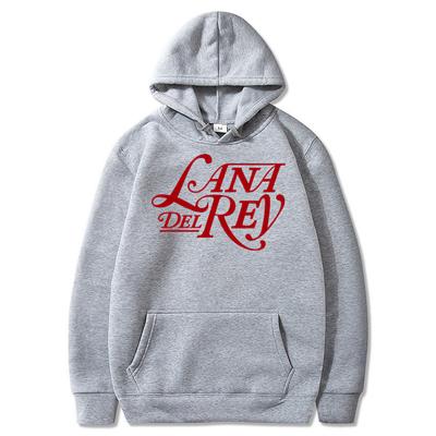 Moletom Leve com Capuz com Logo Lana Del Rey Moletons Moda Masculina Moletom de Manga Comprida Streetwear Feminino