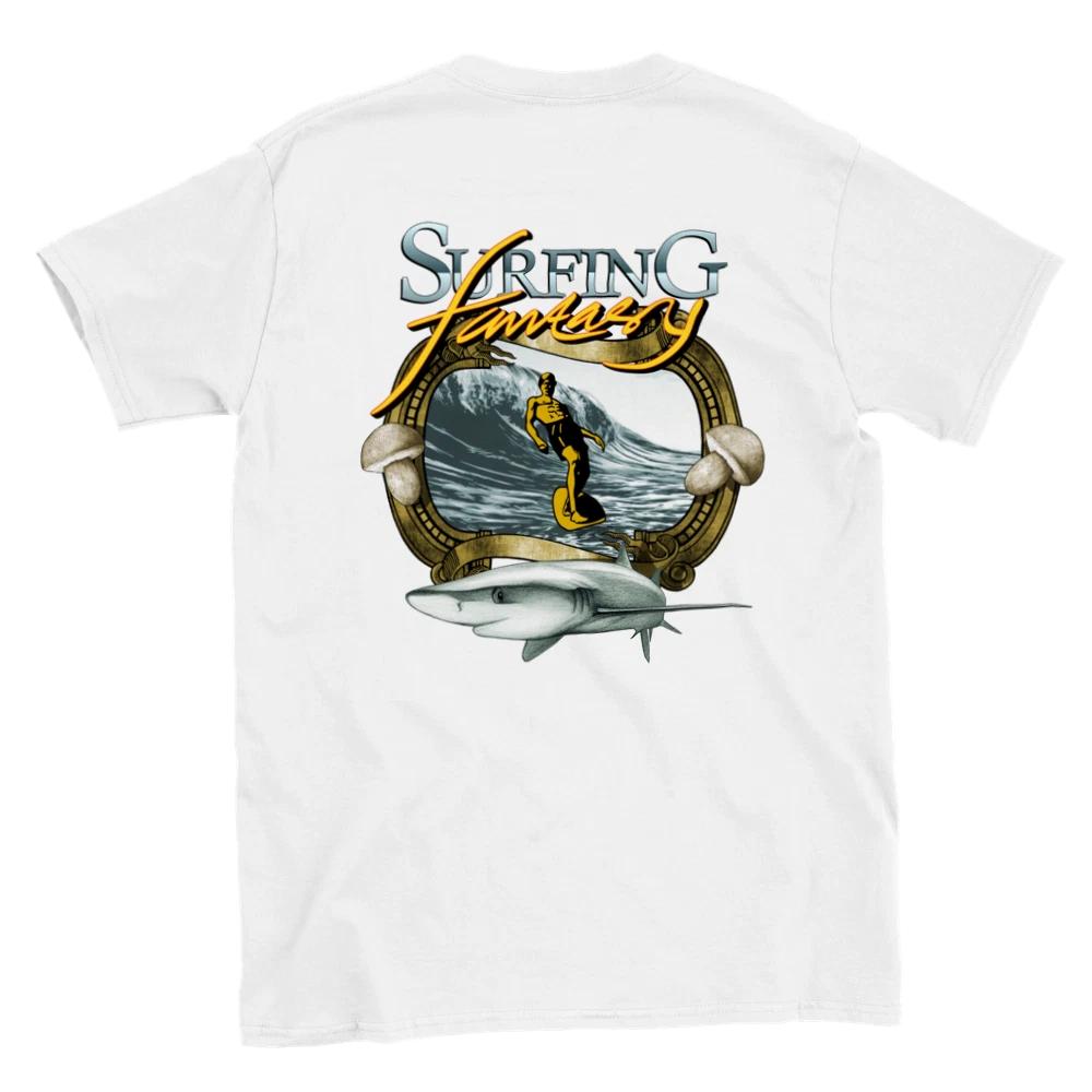 Surfing Fantasy - Back Print - Unisex Crewneck T-shirt XXXL
