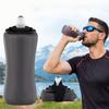 350ml Capacity Foldable Water Bottle Lightweight Travel Foldable Cup  Cycling Activities