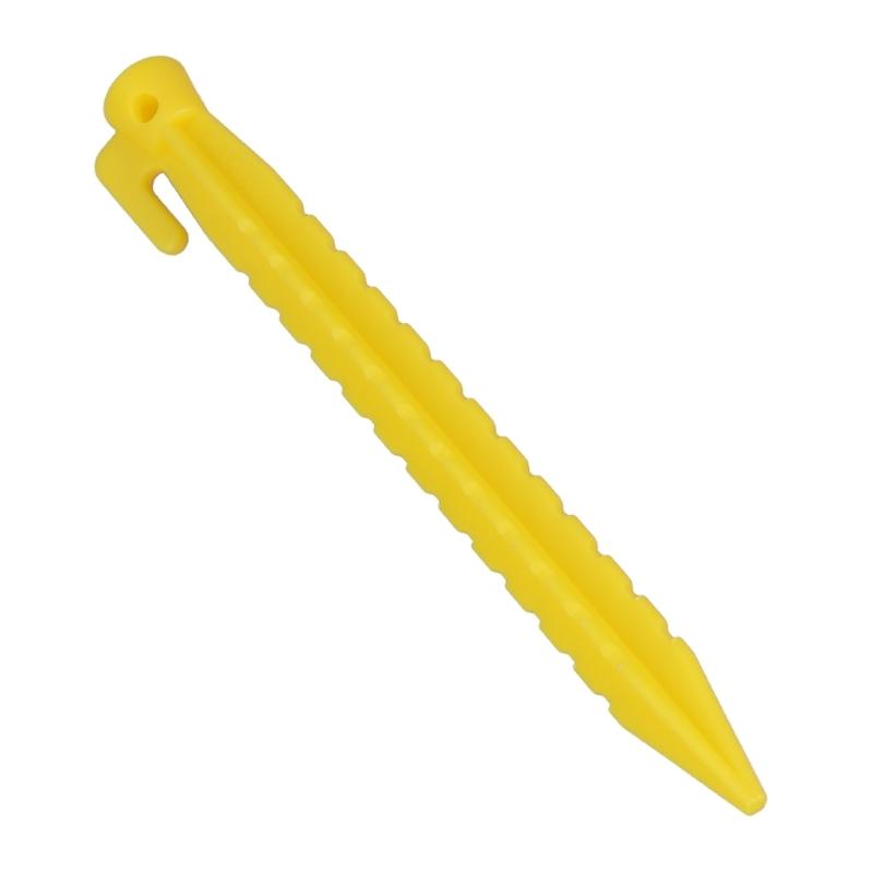 10Pcs Canopies Stake Plastic Tent Peg Anchors Yard Lawn Peg Outdoor Campings Stake for Fixings Tent Tarps Awnings