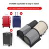 Travel Luggage Cup Holder Durable Free Hand Suitcase Drink Bag Travel Milk Tea Coffee Mugs Holder Fits All Suitcase Handles