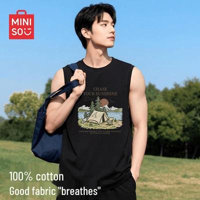 Men's Pure Cotton Sleeveless T-Shirt