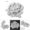 100pcs Dental Laboratory Burs Abrasive Grinding Polishing Rubber Wheel Tool (Grey Fine)