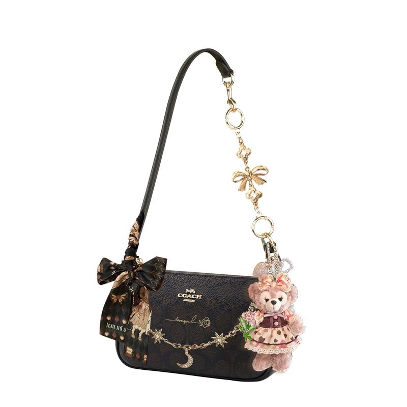 

COACH shoulder bag [Customized Bag] Nolita 19 Retro Classic Old Flower Silver Label Logo Artificial Dieqi Galaxy basic package (bag + dust bag) срібний