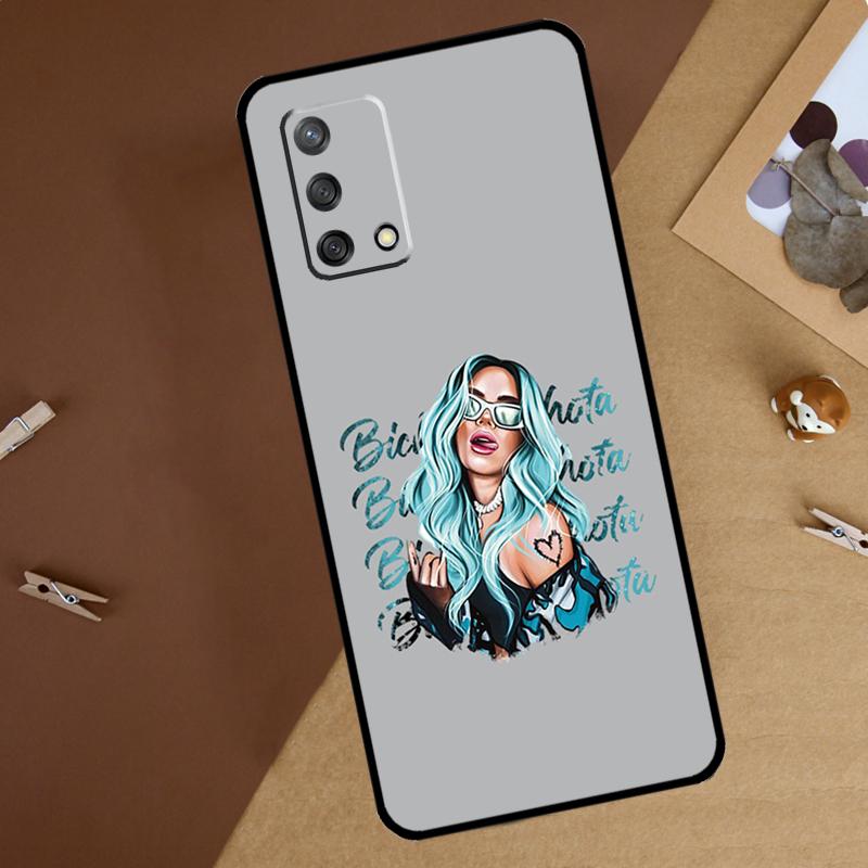 Singer Karol G For Oppo A40 A60 A80 A74 A94 A54 A18 A38 A58 A78 A98 A16 A76 A96 A15 A57S A17 A77 Phone Case