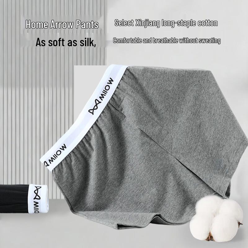 Mao Ren Men's Pure Cotton Antibacterial Boxer Briefs