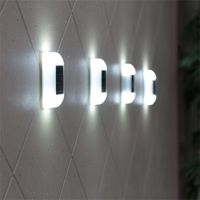 LED Solar Stair Light Waterproof Outdoor Garden Passage Courtyard Guardrail Step Light Landscape Lamp Garden Accessories