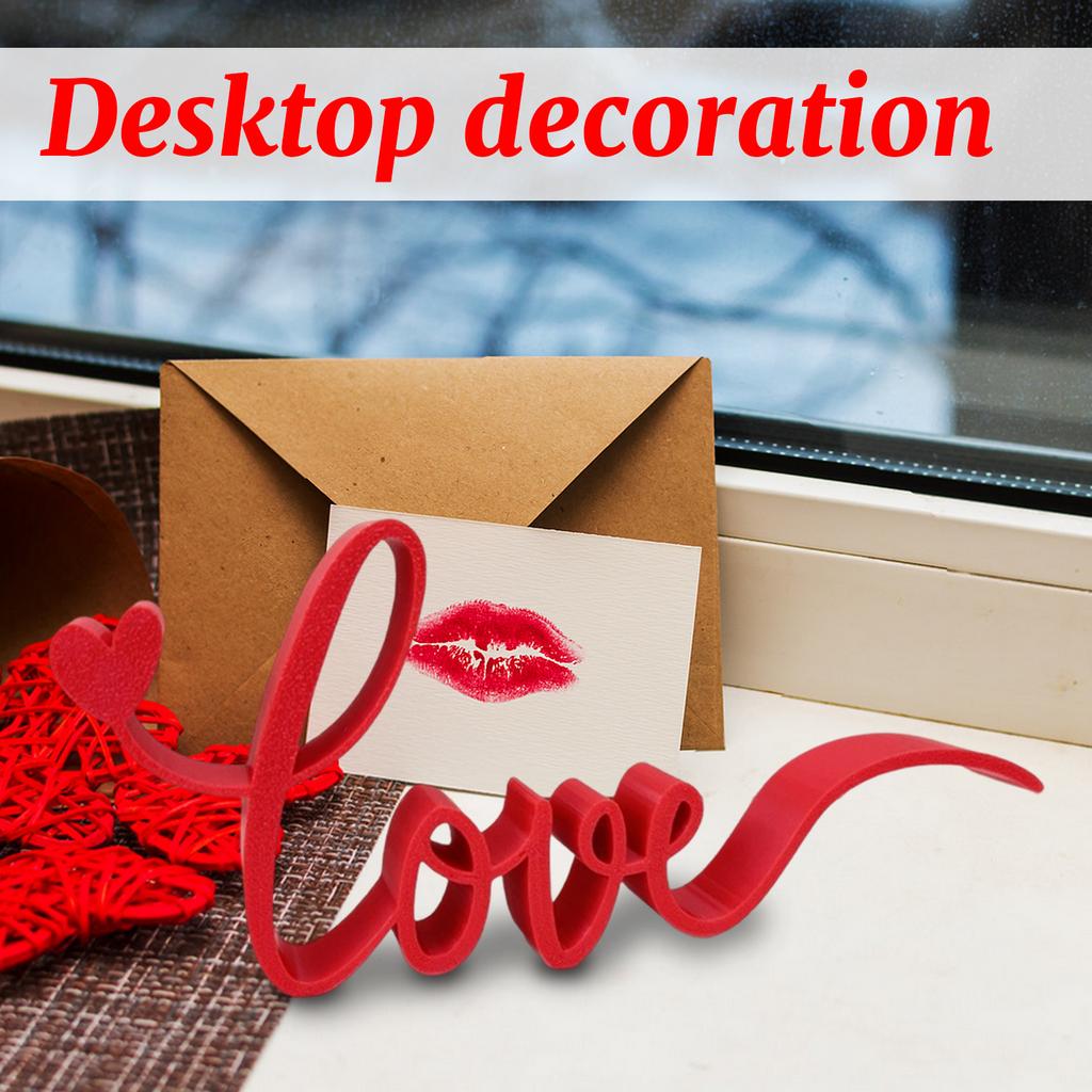 LOVE Letter 3D Printed Ornament