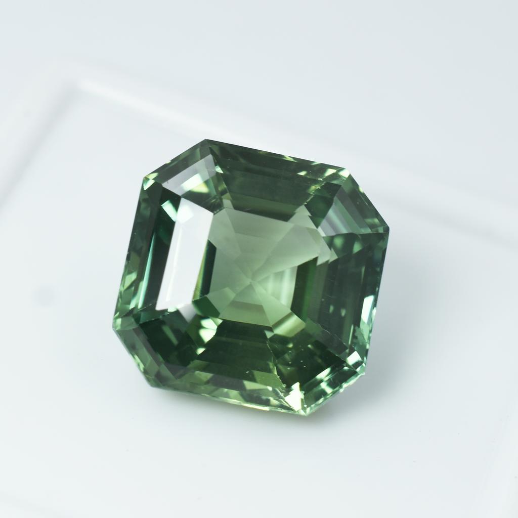 Natural Bluish Green Grandidierite Loose Gemstone 10.20 ct Square Cut for Jewelry Making and Crafts