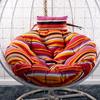Verdickte Papasan Hängesessel Kissen Weiches Polsterkissen mit Kopfstütze für Haus Garten Innen Außen Hängesessel Schaukelsitz