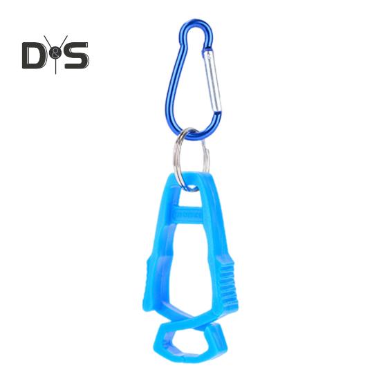 Outdoor Glove Clip with Carabiner Heavy Duty Hands-Free Multifunction Camping Hiking Work Glove Hanger Carrier Keeper Grabber Belt Clamp