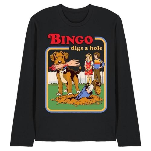 Steven Rhodes Unisex Adult Bingo Digs A Hole Long-Sleeved T-Shirt